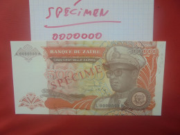 +++SPECIMEN+++ZAIRE 500.000 ZAIRES 1992 Neuf (B.30) - Zaire