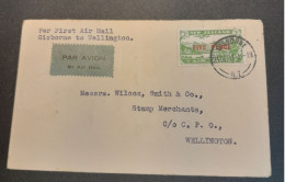 1931-24 Dec Special Christmas Survey Flights Cat 65a  Gisborne-Wellington - Cartas & Documentos