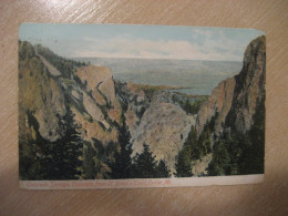 COLORADO SPRINGS Colorado O'Brien Trail Cutler Mountains Cancel DENVER 1908 To Lafayette City Postcard USA - Colorado Springs