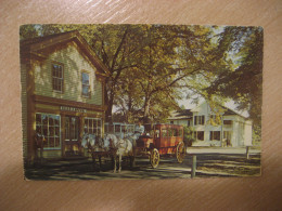 DEARBORN Michigan Greenfield Village Stage Coach Stagecoach Cancel ROYAL OAK 1979 To Sweden Postcard USA - Dearborn