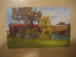 GUILDHALL Vermont To Lancaster New Hampshire US Route 2 Bridge Across Connecticut River Postcard USA - Sonstige & Ohne Zuordnung