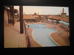 LONG BEACH California The Outrigger Inn Motor Hotel Cancel 1974 To Sweden Postcard USA - Long Beach