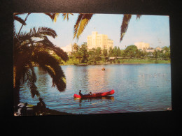 LOS ANGELES California Lake In General Douglas Mac Arthur Park Postcard USA - Los Angeles