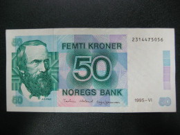 1995 Norway  BankNote 50 Kroner  VF - Norway