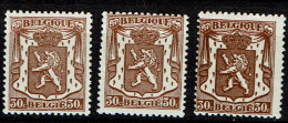 424  **  3 Nuances  Nuées Cartouches - 1931-1960