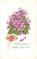 FANTAISIES - Petites Fleurs Parlez Moi - Colorisé - Carte Postale Ancienne - Autres & Non Classés