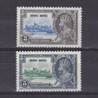 HONG KONG 1935, SG# 133-134, Silver Jubilee, Part Set, KGV, MNH - Nuevos