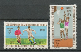 Nlle Hébrides 1971 N° 308/309 * Neufs MH Infime Trace Charnière C 2.75 € Sports Football Basket Jeux Pacifique Sud Games - Neufs