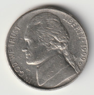 U.S.A. 1999 D: 5 Cents, KM 192 - 1938-…: Jefferson