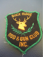 USA/Ecusson Tissu D'époque/ Buck Ridge/ Rod & Gun Club Inc./Tête De Cerf /Vers 1960-70                 ET469 - Escudos En Tela