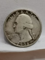 WASHINGTON QUARTER DOLLAR ARGENT 1935 S SAN FRANCISCO USA / SILVER 1/4 DOLLAR - 1932-1998: Washington