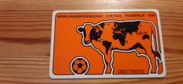 Phonecard Netherlands - Football World Cup France, Cow 10.175 Ex. - Privé