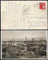 1929 DENMARK SHIPMAIL DEUTSCHE SEEPOST GJEDSER - WARNEMÜNDE PHOTOCARD To GERMANY - Cartas & Documentos