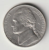 U.S.A. 1998 D: 5 Cents, KM 192 - 1938-…: Jefferson