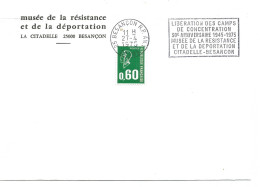 France Enveloppe 1er Jour 27-4-1975 Musée De La Résistance Et Déportation 30e Anniversaire Besançon 25 Doubs - 1970-1979