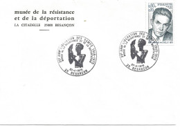 France Enveloppe1er Jour 27-4-1975 30e Anni Musée De La Résistance Et Déportation Edmond Michelet Besançon 25 Doubs - 1970-1979