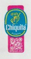 1x Fruit Label Sticker CHIQUITA Banana-bananen Panama (scan Me) - Fruits & Vegetables