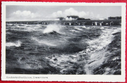 AK Nordseeheilbad Busum Sommersturm Strandpartie Photo Knuppel Deutschland BRD Gelaufen Used Postcard B32 - Buesum