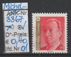1998 - SPANIEN - FM/DM "König Juan Carlos I." 70 Ptas Gold/zinnoberrot - O  Gestempelt - S.Scan (3367o 01-04  Esp) - Used Stamps