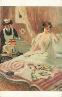 ILLUSTRATION SIGNE - A Guillaume - Au Réveil - Carte Postale Ancienne - Guillaume