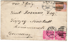 TASMANIA 1899  LETTER SENT FROM HOBARTH TO LEIPZIG - Brieven En Documenten