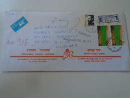 D198254   Israel Registered Airmail  Cover 1990    - Tel Aviv -Yafo    Sent To Hungary - Lettres & Documents