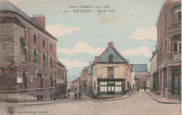 59 - SOLESMES - Rue De Selle (carte Colorisée) - Solesmes