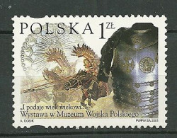 POLAND MNH ** 3687 Musée Militaire à Varsovie, Armure, Cavalier, Cheval, Chevaux - Unused Stamps