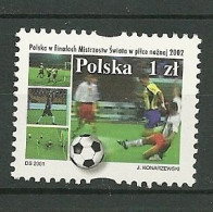 POLAND MNH ** 3694 Championnat Du Monde De Football Balle Ballon Soccer - Unused Stamps