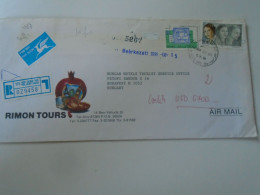 D198257   Israel  Registered Airmail  Cover 1998  - Tel Aviv -Yafo    Sent To Hungary - Covers & Documents