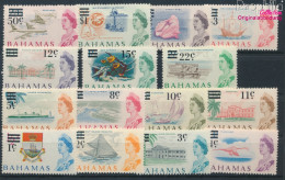Bahamas 235-249 (kompl.Ausg.) Postfrisch 1966 Aufdruckausgabe (10174465 - 1963-1973 Autonomie Interne