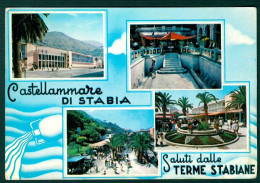 MT004 - CASTELLAMMARE DI STABIA - SALUTI DALLE TERME STABIANE - NAPOLI 1962 - Castellammare Di Stabia