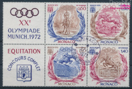 Monaco 1045-1048 Sechserblock (kompl.Ausg.) Gestempelt 1972 Olympiade (10196408 - Oblitérés