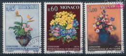 Monaco 1104-1106 (kompl.Ausg.) Gestempelt 1973 Floristen (10196390 - Usados