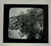 Hucheloup , Cugand * La Sèvre Vue Du Petit Pont * Plaque De Verre Photo Ancienne 10x8.5cm - Autres & Non Classés