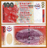 2003 Hong Kong SCB $100 Banknote UNC  Number Random - Hongkong