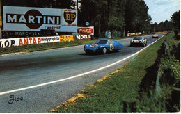 24 Heures Du Mans 1966 -  Alpine-Renault A210 (Henri Grandsire) - Porsche 906 (Jo Siffert)   - Carte Postale - Le Mans