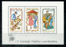 BRASILIEN Block 52, Bl.52 Mnh - Musik, Tanz, Music, Dance, Musique, Danse - BRAZIL / BRÉSIL - Blocks & Sheetlets