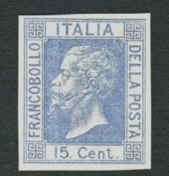 REGNO 1864 15 C. DE LA RUE SAGGIO N.D. SENZA FILIGRANA - Mint/hinged