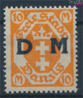 Danzig D31X Stehendes Wasserzeichen Postfrisch 1923 Dienstmarke (10215730 - Oficial