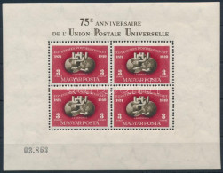 ** 1950 UPU Fogazott Blokk (180.000) - Other & Unclassified