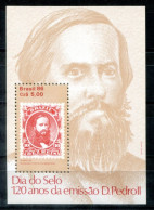 BRASILIEN Block 70, Bl.70 Mnh - Marke Auf Marke, Stamp On Stamp, Timbre Sur Timbre - BRAZIL / BRÉSIL - Blokken & Velletjes