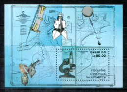 BRASILIEN Block 72, Bl.72 Mnh - Antarktis, Mikroskop, Antarctica, Microscope, Antarctique - BRAZIL / BRÉSIL - Blocs-feuillets