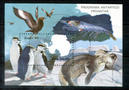 BRASILIEN Block 82, Bl.82 Mnh - Pinguin, Robbe, Vogel, Krill, Penguin, Seal, Bird, Machot, Joint - BRAZIL / BRÉSIL - Blocs-feuillets