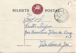 Portugal 1965 , Excelent Postmark MARINHA GRANDE On Stationery Postcard - Postmark Collection