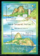 BRASILIEN Block 91, Bl.91 Mnh - Zuckerhut, Sugarloaf Mountain, Mont Du Pain De Sucre - BRAZIL / BRÉSIL - Hojas Bloque