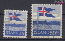 Island 327-328 (kompl.Ausg.) Gestempelt 1958 40 Jahre Landesflagge (10206240 - Gebruikt