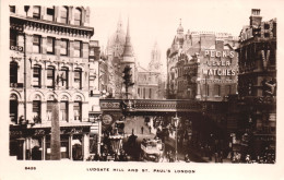 VINTAGE POSTCARD, UNITED KINGDOM, LONDON, LUDGATE HILL AND ST. PAUL'S CATHEDRAL - St. Paul's Cathedral