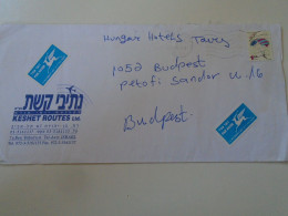 D198285  Israel  Airmail  Cover  Ca 1999 - Tel Aviv -Yafo    Sent To Hungary Stamp Parachute - Storia Postale