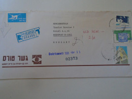 D198288  Israel  Registered Airmail  Cover 1991 - Tel Aviv -Yafo    Sent To Hungary - Covers & Documents